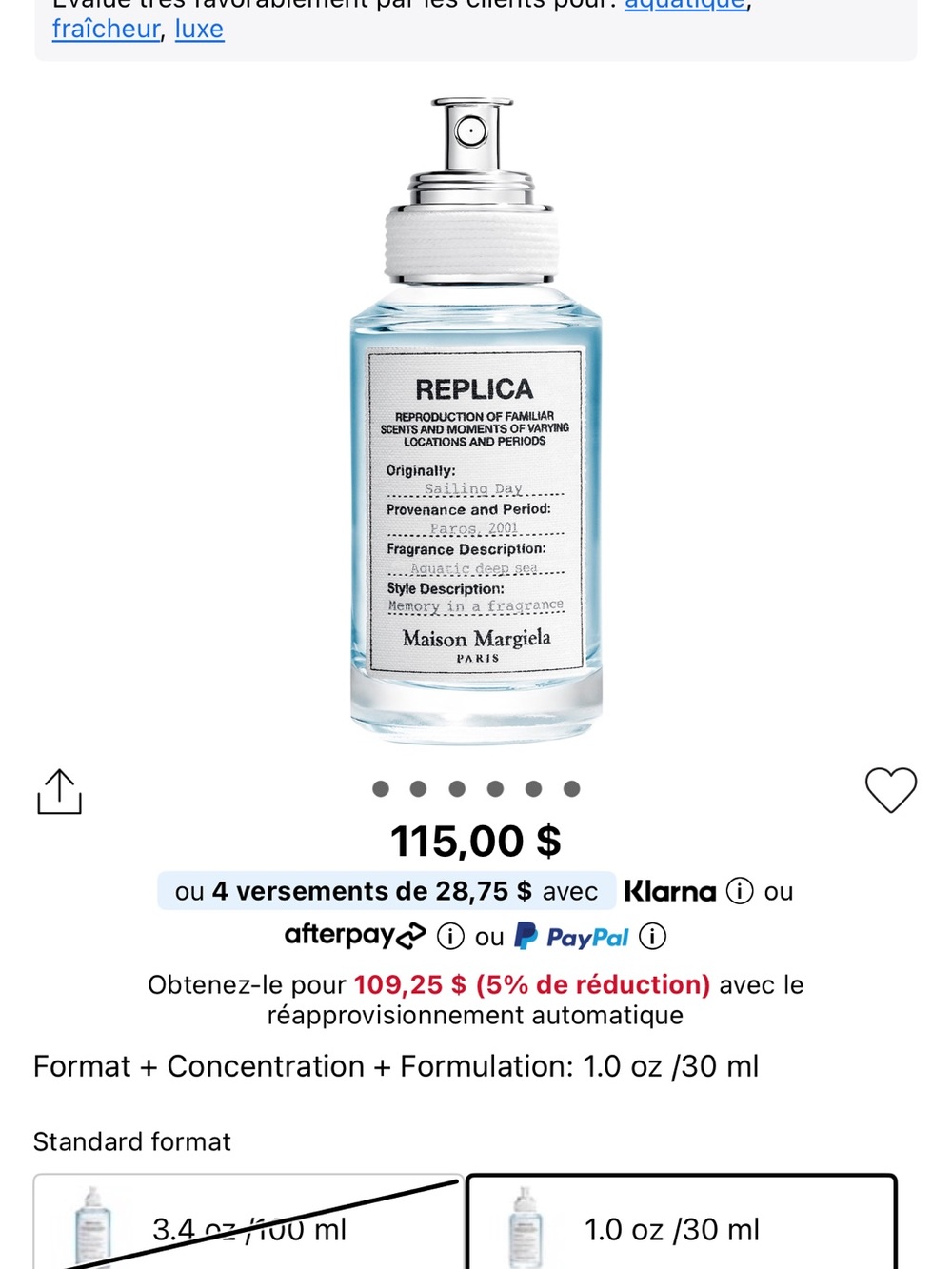 Maison Martin Margiela Replica Sailing Day - 30ml